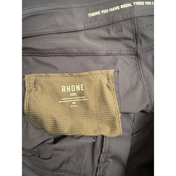 Rhone Mens 40 Commuter Pants Classic navy Straight Leg 5 Pocket Comfort Tech - Picture 3 of 4